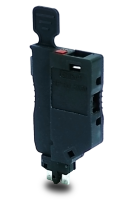 Штекер-держатель предохранителя с индикацией 110-310 В, темно-серый CHIKU RP-FU 5x20 LED250 BK