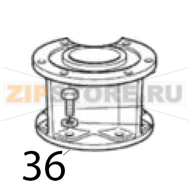 Supporto di alluminio Scotsman MF 46 AS Supporto di alluminio Scotsman MF 46 ASЗапчасть на деталировке под номером: 36