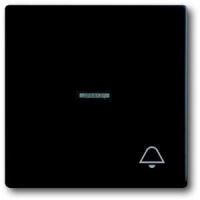 Клавиша выключателя с символом "Звонок", белый бархат ABB 2CKA001751A3044