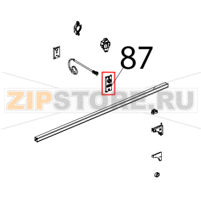 Piastrina supporto microporta magnetico Unox XBC 804 Piastrina supporto microporta magnetico Unox XBC 804Запчасть на деталировке под номером: 87