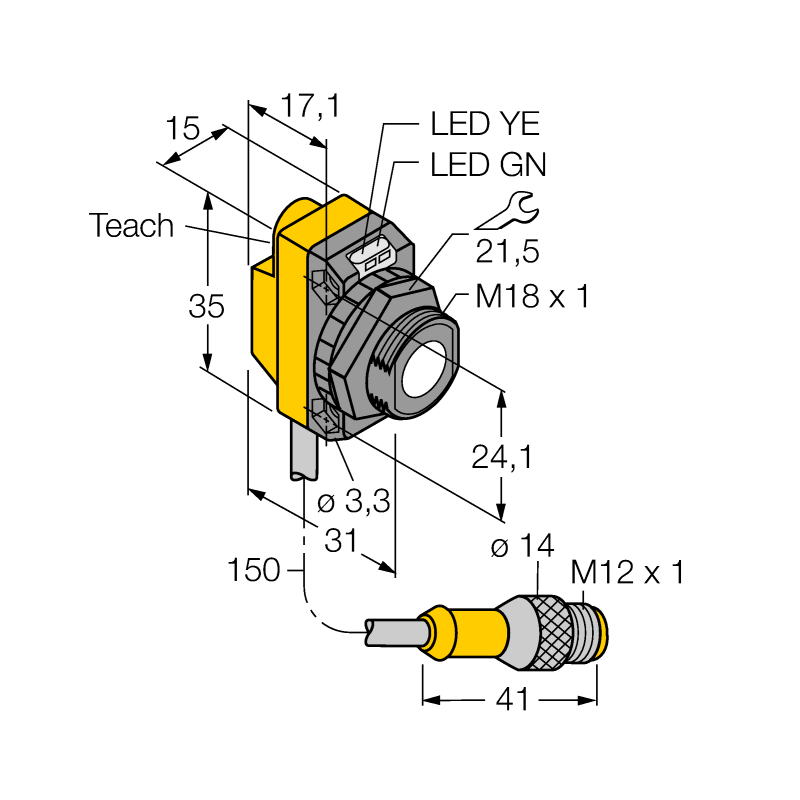 Датчик ультразвуковой Turck QS18UPAQ5 