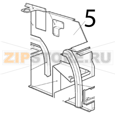 Pann. interno Scotsman AF 124 Pann. interno Scotsman AF 124Запчасть на деталировке под номером: 5