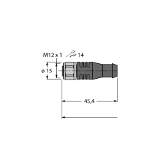 Кабель PP-EPDM Turck RKSV12T-10-RKSV12T/TFW