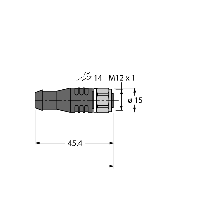 Кабель PP-EPDM Turck RKSV12T-10-RKSV12T/TFW 