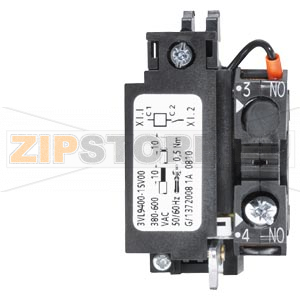 ПРИНАДЛЕЖНОСТЬ ДЛЯ VL160X, VL160, VL250, VL400 НЕЗАВИСИМЫЙ РАСЦЕПИТЕЛЬ 110 - 127 V DC ТОЛЬКО В ПРАВЫЙ ОТСЕК Siemens 3VL9400-1SK00 