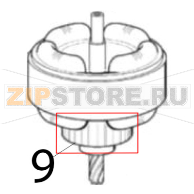 Rotor assy Scotsman AF 124 Rotor assy Scotsman AF 124Запчасть на деталировке под номером: 9