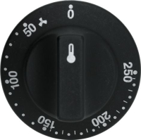 KNOB BLACK ø 60 mm 50-250°C