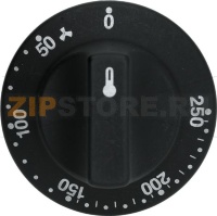 KNOB BLACK ø 60 mm 50-250°C
