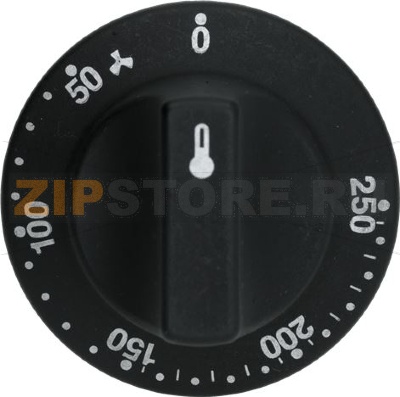 KNOB BLACK ø 60 mm 50-250°C 