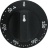 KNOB BLACK ø 60 mm 50-250°C
