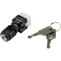 Переключатель ключевой 250 В/AC, 5 А, 1 x вкл/выкл/вкл, 2x90°, 1 шт DECA ADA16K6-AR0-CH