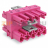 3-way distribution connector; 5-pole; Cod. B; 1 input; 3 outputs; pink Wago 770-1746/080-000 - 3-way distribution connector; 5-pole; Cod. B; 1 input; 3 outputs; pink Wago 770-1746/080-000