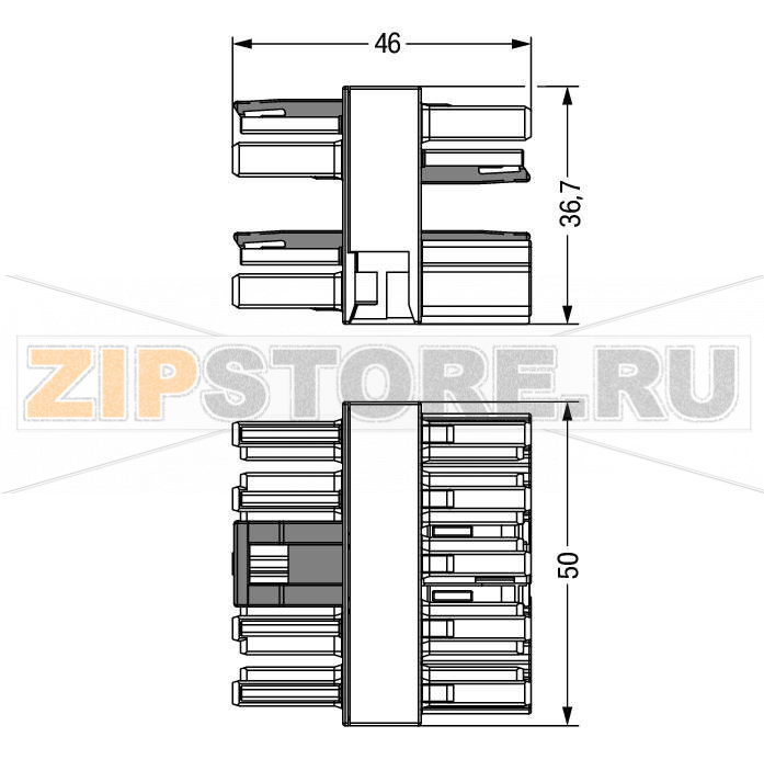 3-way distribution connector; 5-pole; Cod. B; 1 input; 3 outputs; pink Wago 770-1746/080-000 Protected against mismating and maintenance-freeAdditional variable coding is possible.Components can be clearly printed on and color-coded to meet custom requirements....