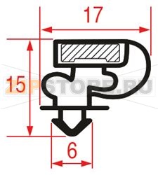 УПЛОТНИТЕЛЬ ВСТАВНОЙ 1056 - 2550 ММ 