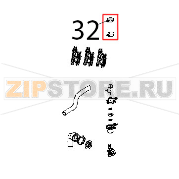 Fascetta stringi tubo metallica Unox XBC 905 Fascetta stringi tubo metallica Unox XBC 905Запчасть на деталировке под номером: 32