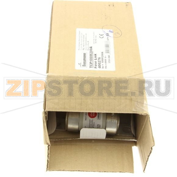 Предохранитель, 100 A, AC 660 В, DC 460 В, 80 кА, BS88/A4, 26x110 мм, gM, BS Eaton 100M160 AMP 66 