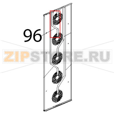 Tubo int. umidita&#039; SX, Ø: 16x1 Unox XBC 905 Tubo int. umidita' SX, Ø: 16x1 Unox XBC 905Запчасть на деталировке под номером: 96