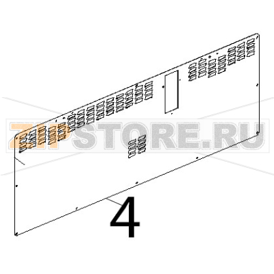 Schiena zincata L.M. elena Unox XF 183 Schiena zincata L.M. elena Unox XF 183Запчасть на деталировке под номером: 4