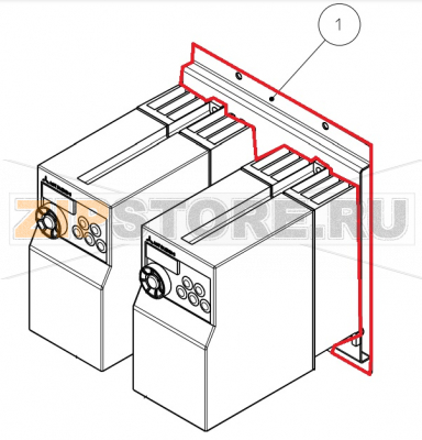 Piastra fissaggio inverters ES10-14-18 ed ES23-34 Imesa ES 10           Piastra fissaggio inverters ES10-14-18 ed ES23-34 Imesa ES 10Запчасть на сборочном чертеже под номером: 1Название запчасти на итальянском языке: Piastra fissaggio inverters ES10-14-18 ed ES23-34 Imesa ES 10