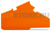Торцевая и разделительная пластина; толщиной 1,5 мм; оранжевые Wago 282-385