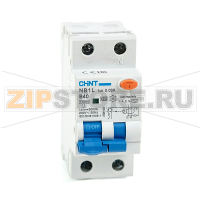 Дифавтомат 40 А, 30 мА, 10 кА Chint NB1L 