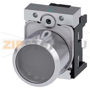 АКТУАТОР КНОПКИ С ВЫСОКИМ ФРОНТАЛЬНЫМ КОЛЬЦОМ (12MM), 22MM, КРУГЛ., МЕТАЛЛ, КНОПКА ПЛОСКАЯ ПРОЗРАЧНАЯ С ВОЗМОЖНОСТЬЮ ПОДСВЕТКИ, БЕЗ ФИКСАЦИИ, С ДЕРЖАТЕЛЕМ, С ГРАВИРОВКОЙ ЛАЗЕРОМ, НОМЕРА СИМВОЛОВ В СООТВ. С  ISO7000 ИЛИ IEC60417 Siemens 3SU1251-0EB70-0AA0- 