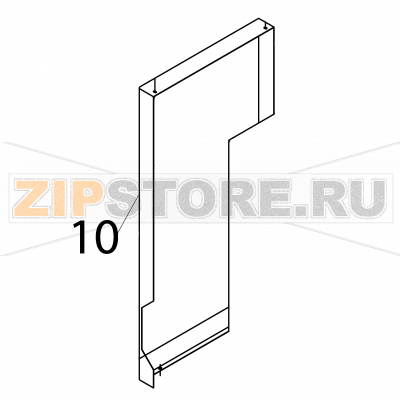 Left prerinse rear panel Fagor FI-2700I Left prerinse rear panel Fagor FI-2700IЗапчасть на деталировке под номером: 10Название запчасти Fagor на английском языке: Left prerinse rear panel FI-2700I.