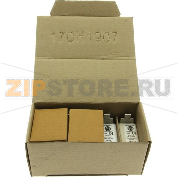 Предохранитель, 80 A, AC 690 В, 200 кА, size 00, 30x62x64 мм, aR, IEC Eaton FUSE 80A 690V 00BTN 