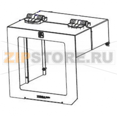 Боковая крышка принтера с окном и петлями Zebra ZE500-6LH Подъемная крышка принтера для заправки этикетки и риббона с окном и петлями Zebra ZE500-6LHЗапчасть на сборочном чертеже под номером: 1Количество запчастей в устройстве: 1Название запчасти Zebra на английском языке: Media Cover (includes window and hinges)