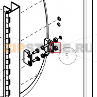 Distanziale in ottone Dint.4mm H.4mm Imesa ES 10             