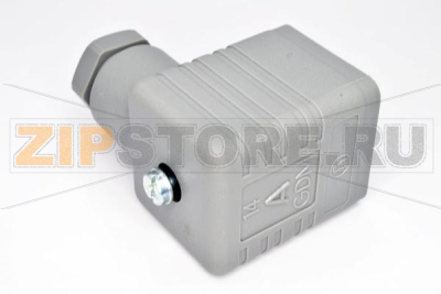 Разъем питания прямоугольный, 3 контакта, серый Hirschmann GDM 3016 GREY 