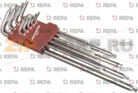 JEU DE 9 CLES MALES COUDEES