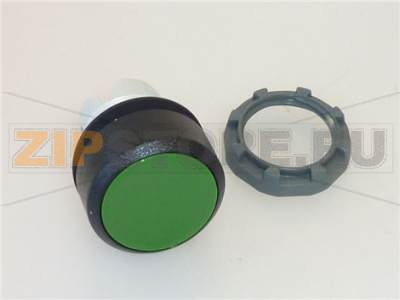 PULSANTE RASATO OPACO VERDE ø 29 mm ABB 