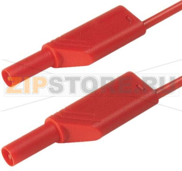 Провод испытательный 2 м, 16 A, 1000 В/AC/DC, красный Hirschmann 934169101 