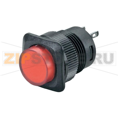 Кнопка 250 В/AC, 1.5 А, 1 x выкл/вкл, с фиксацией, 1 шт SCI R13-508B-05GN 