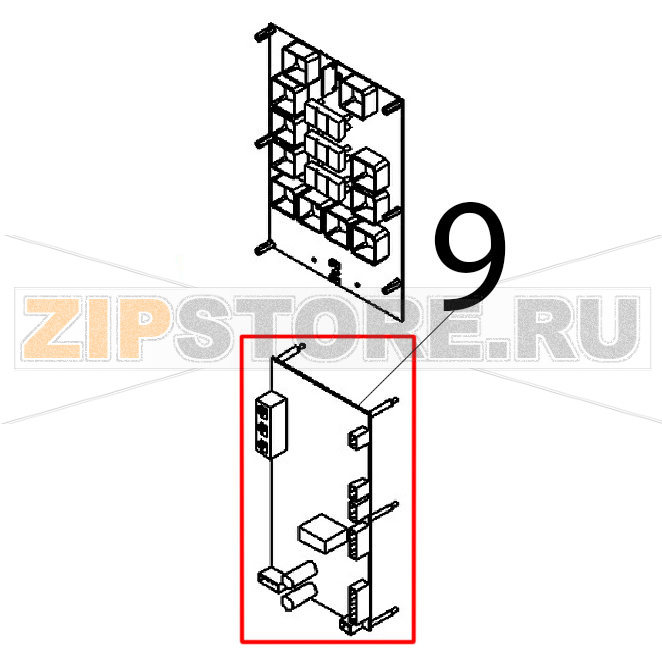 Плата управления Angelo Po FX82E2T Плата управления Angelo Po FX82E2TЗапчасть на деталировке под номером: 9