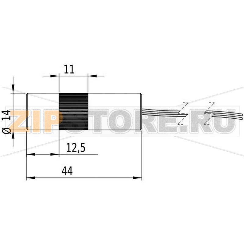 Модуль лазерный, красный, 5 МВт Picotronic LC635-5-3-F(14x45) 