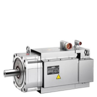 SIMOTICS S; Synchronous motor 1FT7 M0=48 Nm (100K) NN=4500 rpm, PN=10.80 kW forced ventilation; IMB 5 design (IM V1, IM V3) Flange 1 (1FT6-compatible) Power connector connector outlet direction, transverse right Absolute encoder single-turn 24-bit; with D