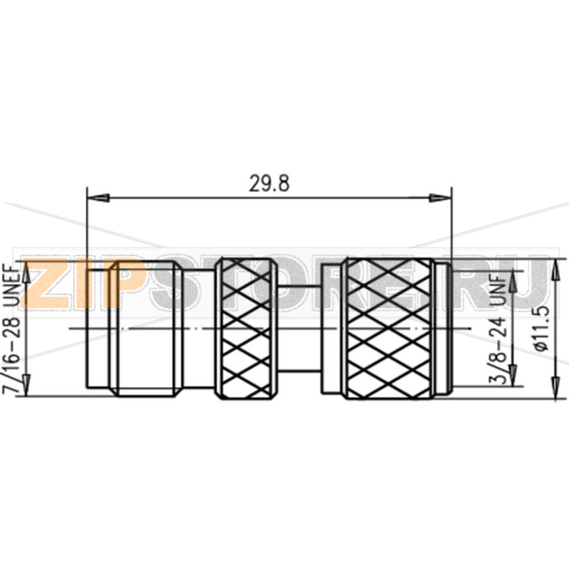 Разъем коаксиальный, гнездо TNC, штекер UHF, мини, 1 шт Telegärtner J01019F0018 