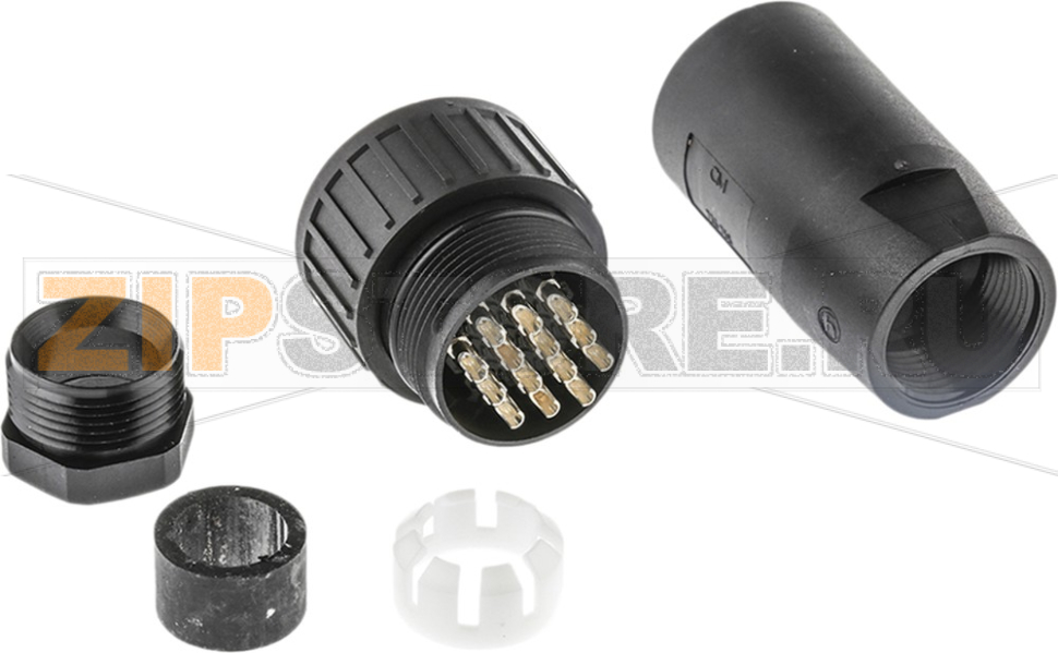 Разъем круглый 10 А, 50 В, IP67, 14 контактов Hirschmann CM 06 EA 20-27 S 