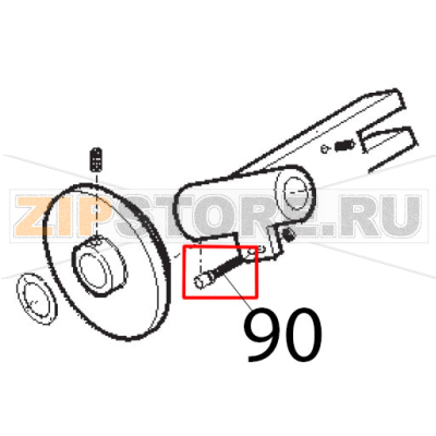 Perno rull. mov. Sirman Mirra 300 Perno rull. mov. Sirman Mirra 300Запчасть на деталировке под номером: 90