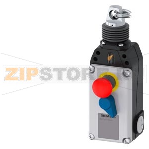 SIRIUS ROPE SWITCH W. EMER-STOP &quot;METAL ENCLOSURE, 3XM20X1.5,&quot; 1NO+3NC, LATCHING TO AND TURN-TO-RESET, FOR ROPE LENGTHS UP TO 75 M Siemens 3SE7141-1EG10 