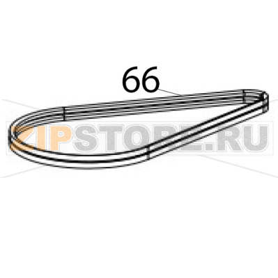V-belt Hurakan HKN-20SN V-belt Hurakan HKN-20SNЗапчасть на деталировке под номером: 66