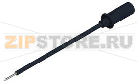 Зажим тестовый 0.64 мм, черный Hirschmann MICRO-PRUEF MPS 2 0.64 FT BLACK 