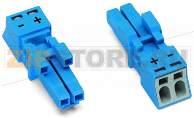 Разъем; 2-пол.; Код. I; 1,50 mm; синие Wago 890-1102 Protected against mismating and maintenance-freePush-in CAGE CLAMP® spring pressure connection technology allows solid conductors to be simply pushed into a unit.Low profile with 4.4 mm pole spacingWhen assembled, the installation connectors comply with IP40 and are suitable for easily accessible areas....