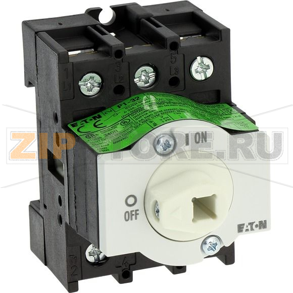 Выключатели главные, P1, 32 A, промежуточный монтаж, 3-полюсн Eaton P1-32/XM 