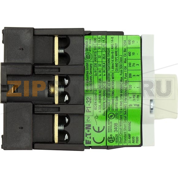 Выключатели главные, P1, 32 A, промежуточный монтаж, 3-полюсн Eaton P1-32/XM 