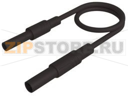 Провод тестовый 0.5 м, черный Hirschmann MAL S GG-B 50/2,5 BLACK 