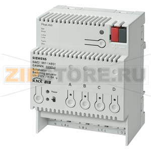 N 567/01 - Выключатель нагрузки N 567/1, 4х230V AC 8A, для установки на DIN-рейку, 4 ТЕ Siemens 5WG1567-1AB01 