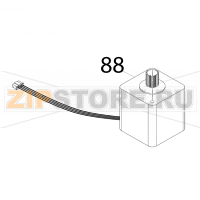Stepping motor-LF Sato FX3-LX Stepping motor-LF Sato FX3-LXЗапчасть на деталировке под номером: 88Название запчасти на английском языке: Stepping motor-LF Sato FX3-LX.